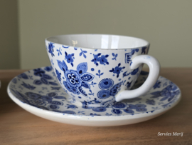 Beatrix Societe Ceramique set 2x Thee Kop en schotel van het Witoor servies 9,5 cm