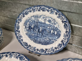 Engels blauw Jachtservies Myott's Country Life Eetservies 8 persoons