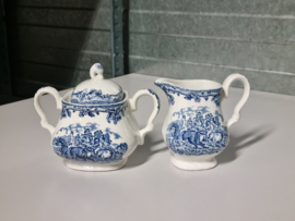 Engels blauw Myott's Country Life Roomstel
