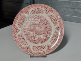 Engels rood Ironstone Ontbijtbordje 19,5 cm (ruiter)