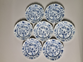 Zwiebelmuster Huttensteinach set 7x bord 19 cm