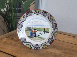 Wandbord Societe Ceramique Mooi Nederland decor Volendam 23 cm