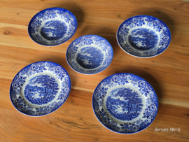 Engels blauw Broadhurst English Scene dinersetje 2 personen