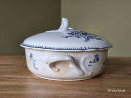 Meibloem Petrus Regout Dekschaal Terrine (hoekig model)