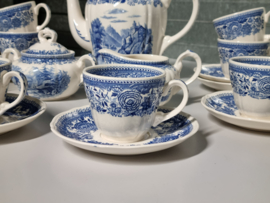 Villeroy en Boch Burgenland blauw Koffieservies 8-pers.