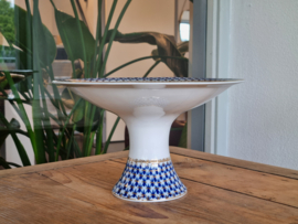 Lomonosov blauw Cobalt Net Tazza op hoge voet