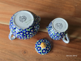 Societe Ceramique Schrijfnamendecor decor Stavoren Tete-a-tete stel