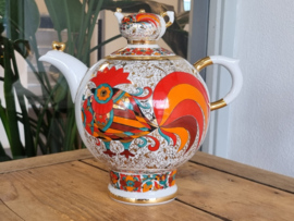 Lomonosov Red Rooster robuuste Theepot met theepot deksel