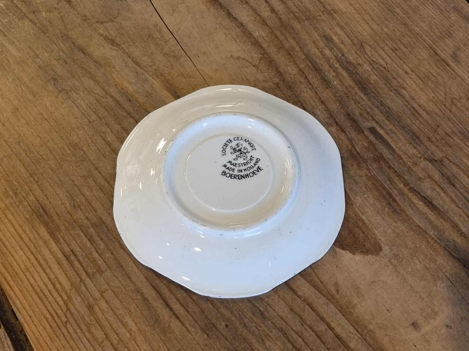 Boerenhoeve Zwart Societe Ceramique Losse schotel voor Espresso kopje 12,5 cm