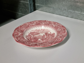Engels rood English Ironstone Tableware River Scenes diep pasta curry bord 22,5 cm