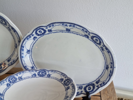 Engels blauw Ethelwyn Bishop & Stonier compleet servies 12 personen