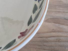 Boerenbont 418 Societe Ceramique set 3x ovale schaal met greepjes