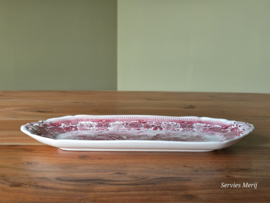 Villeroy en Boch Burgenland rood rechthoekige schaal 34 cm
