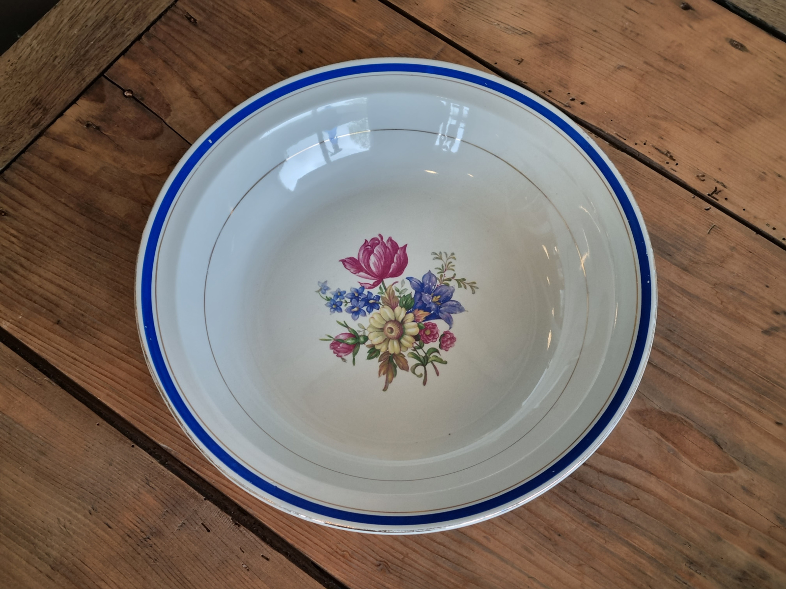 Sarreguemines decor Dolly hoge ronde schaal 28,5 cm