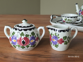 Societe Ceramique Schrijfnamendecor decor Boskoop Tete-a-tete stel