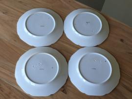 Petrus Regout Marie set 4x dinerbord 23,5 cm