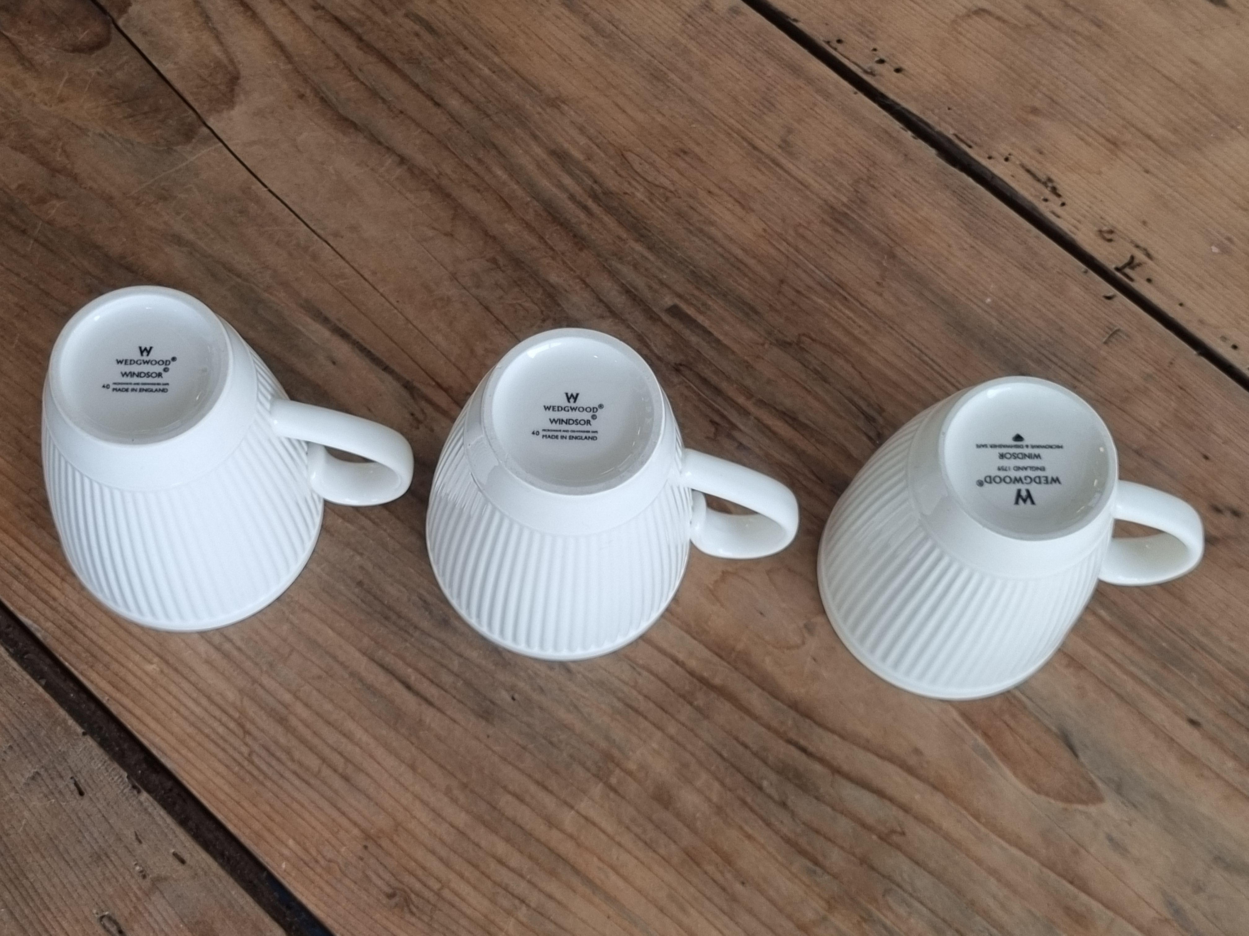 Wedgwood Windsor set 3x hoge Mok 10 cm