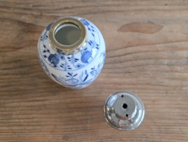 Zwiebelmuster Huttensteinach rond Vaasje met deksel