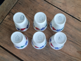 Boerenbont Regout Royal Sphinx set 6x Beker Mok