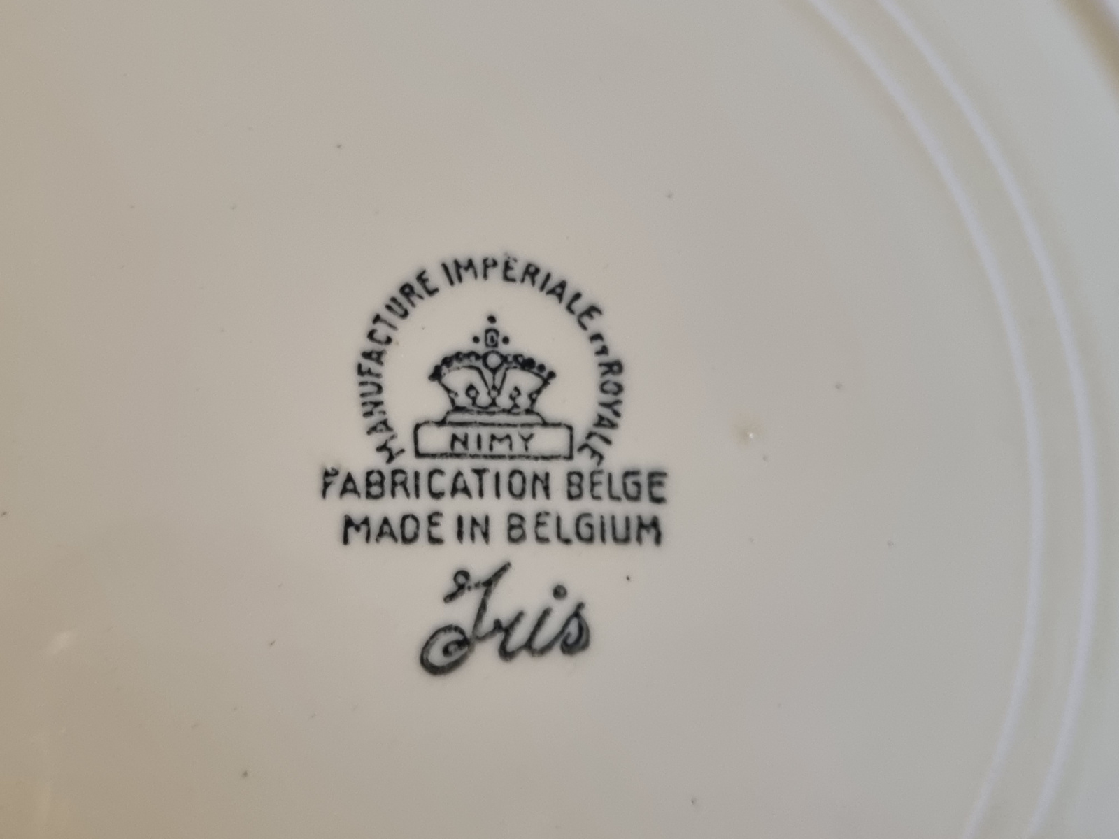 Boch Belgium decor Iris Serveerbord 28,5 cm