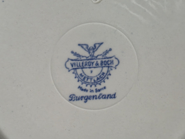 Villeroy en Boch Burgenland blauw set 6x diep bord 25 cm