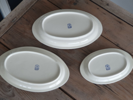 Beatrix Societe Ceramique set 3x ovale Serveerschaal met brede rand