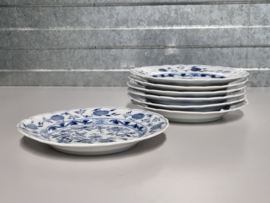 Zwiebelmuster Huttensteinach set 7x bord 19 cm