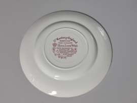 Engels rood 17th Century England Royal Tudor Ware Staffordshire Ontbijtbord 20 cm