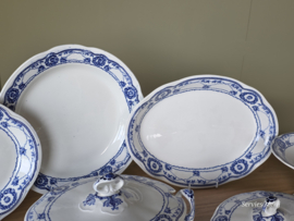 Engels blauw Ethelwyn Bishop & Stonier compleet servies 10 personen