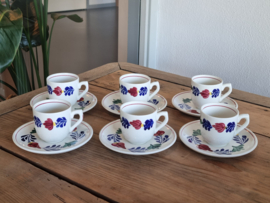 Boerenbont Boch set 6x Espresso Kop en schotel