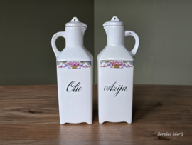 Societe Ceramique dubbel roosje Olie en Azijnstel