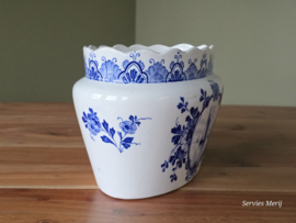 Vintage oud Delft ovale vaas 20 cm