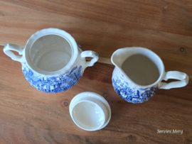 Engels blauw Myott Royal Mail Postkoets roomstel