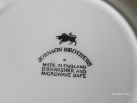 Engels blauw Johnson Bros Indies diep bord 22 cm