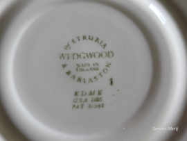 Wedgwood Edme set 3x Espresso Kop en schotel (groen stempel)