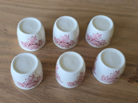 Engels rood English Ironstone Tableware EIT set 6x eierdop