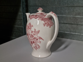 Engels rood Crown Ducal Bristol Koffiepot 18 cm
