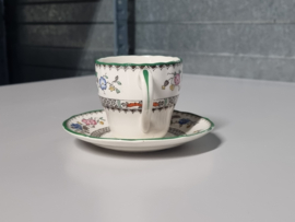 Engels Spode Copeland Chinese Rose Espresso Kop en schotel