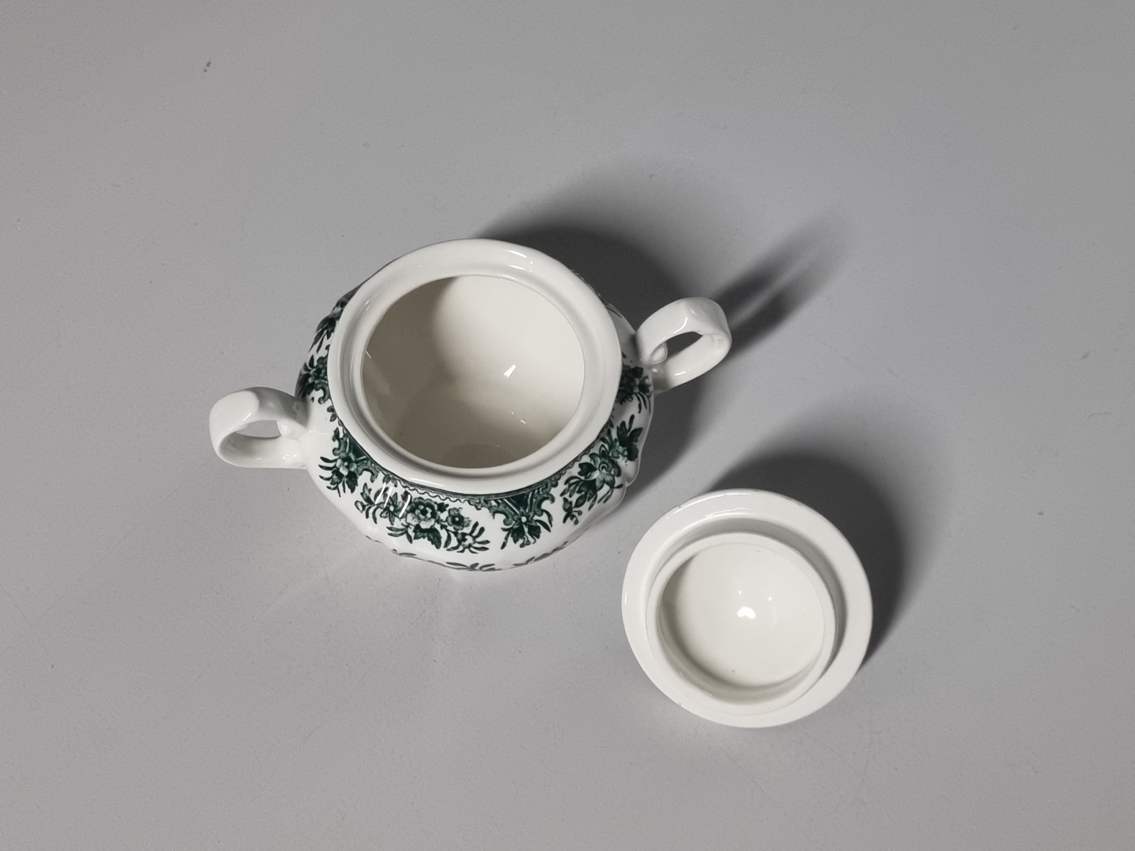 Villeroy en Boch Fasan groen suikerpot klein model
