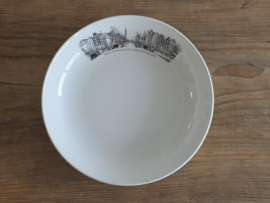 Petrus Regout diep bord Brouwersgracht Prinsengracht 20,5 cm