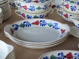 Oud Boerenbont Regout Royal Sphinx Eetservies 20 personen