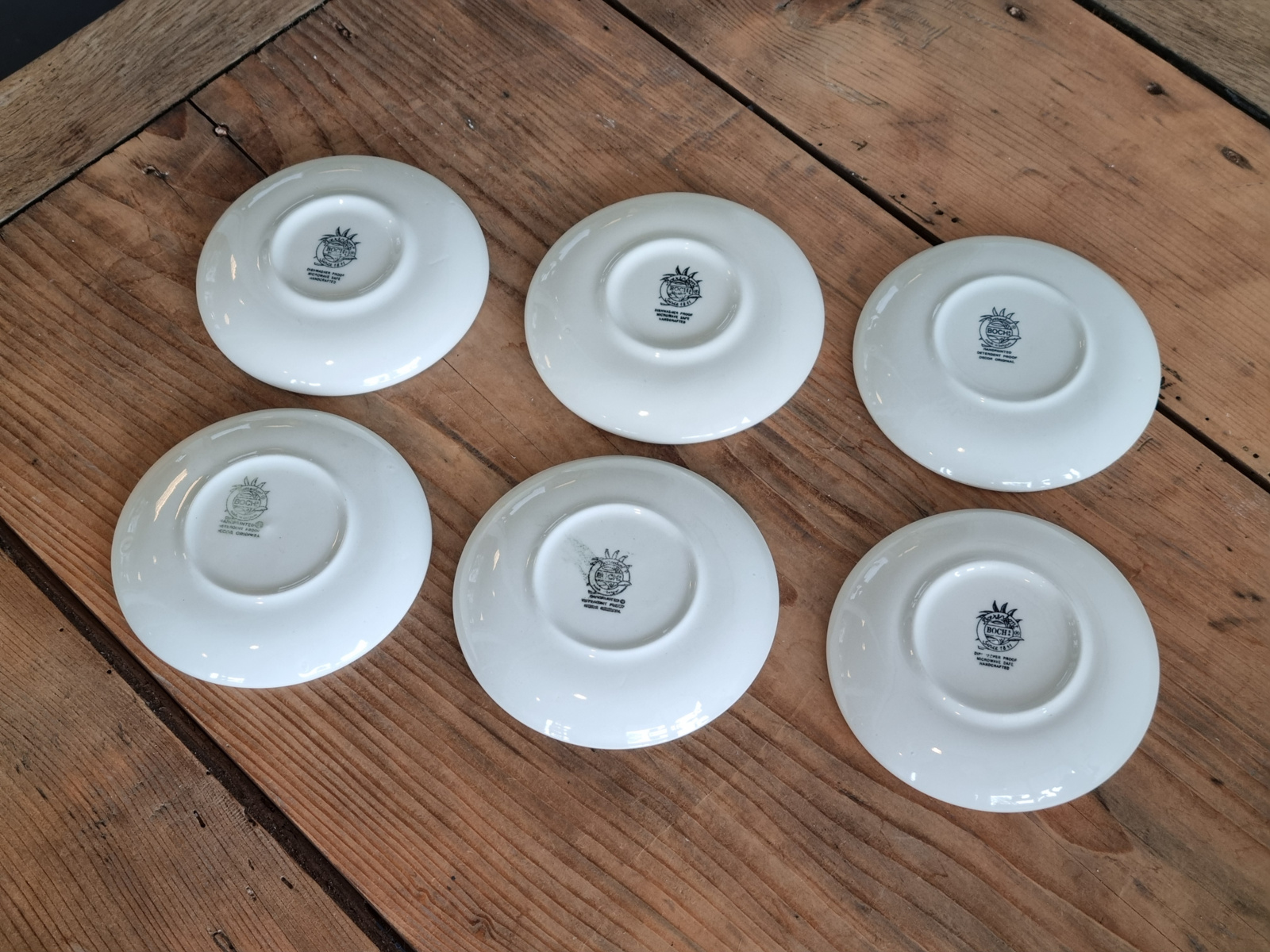 Boerenbont Boch serveersetje 6x Serveerbordje of als Theezakjeslegger 11 cm
