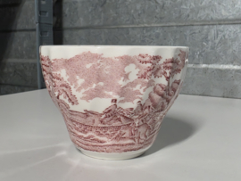 Engels rood Jachtservies Myott's Country Life suikerschaaltje (randje binnenkant)