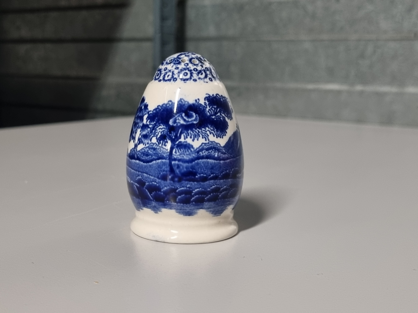 Engels Copeland Spode's Tower blauw Zoutvaatje