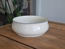 Boch Belgium MRL wit/blauw Serveerschaal rond 23 cm