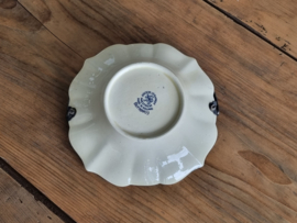 Societe Ceramique Butterflij Bonbonschaaltje met zilveren greep (creme)