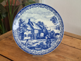 Wandbord Delfts Blauw decor De Herfst 30 cm