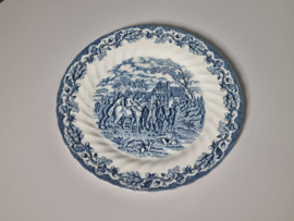 Engels blauw Jachtservies Myott's Country Life Plat Dinerbord 25 cm