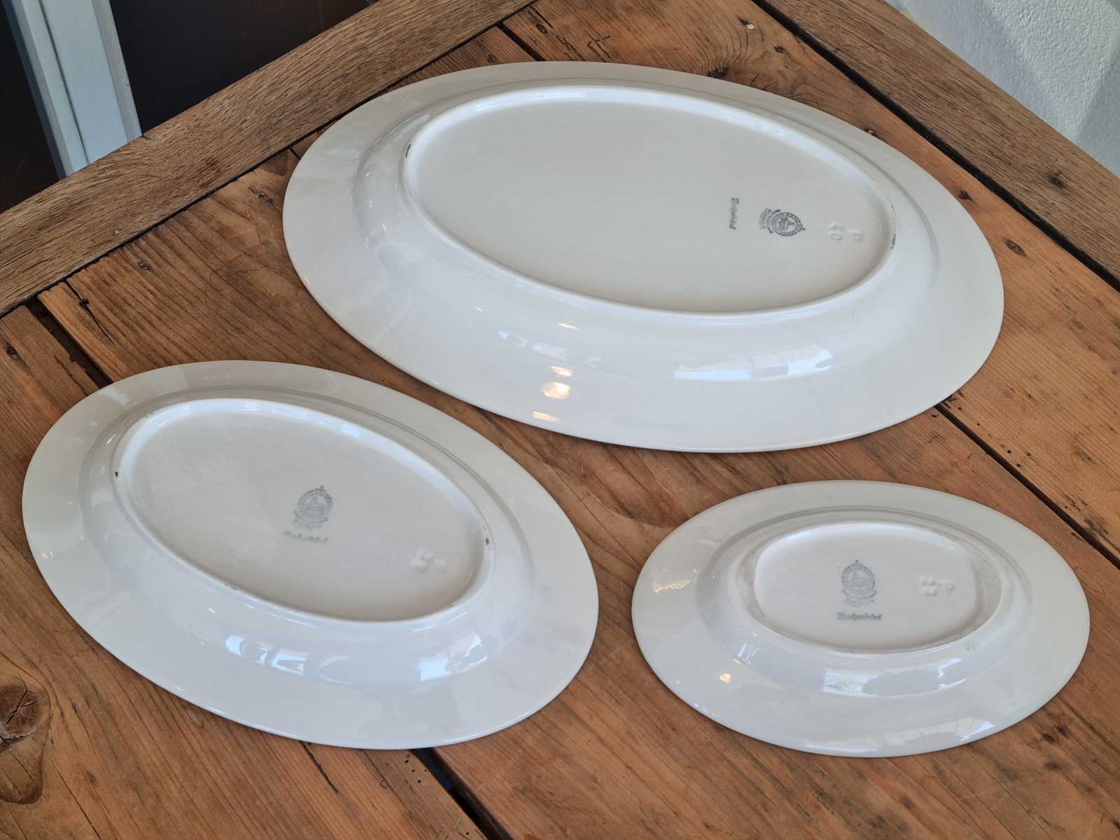 Oud Boerenbont Royal Sphinx Set 3x Schaal Hotelporselein