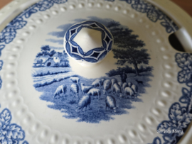 Boerenhoeve blauw Societe Ceramique Eetservies 6 personen